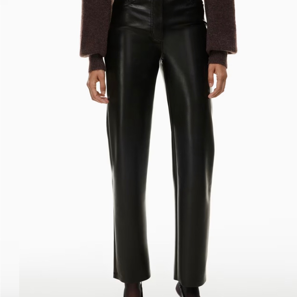 Black Aritiza leather pants size 2